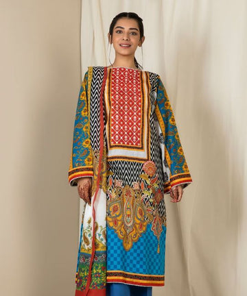 Zellbury Ocean Blue Lawn Suit Lawn Collection 2021